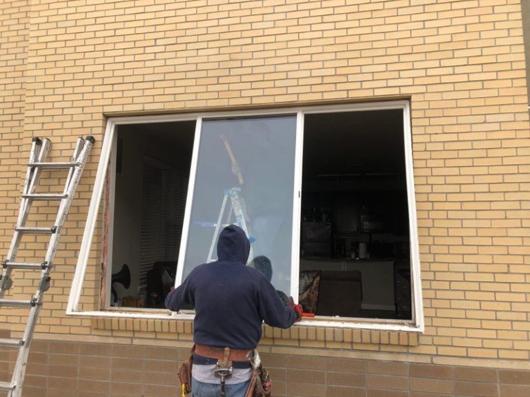 A to Z worker installing windows