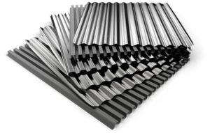 corrugated metal roofing panels