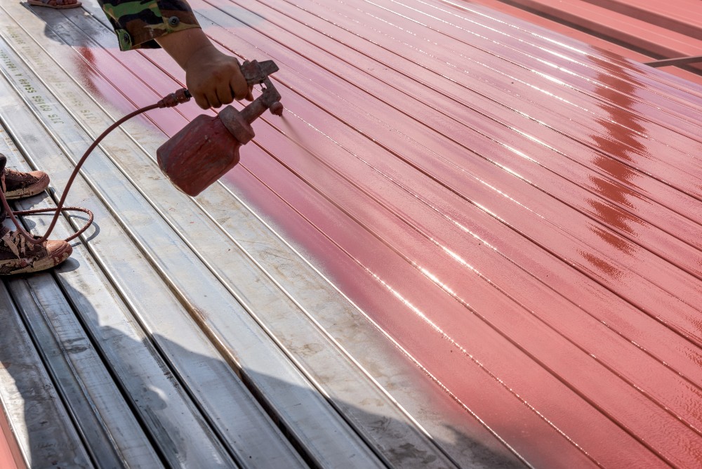 painting a metal roof